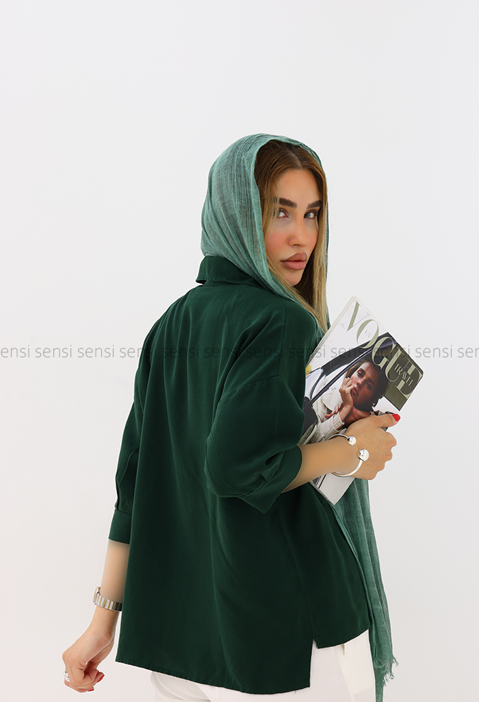 شومیز زنانه یقه هفت لایوسل کد1005845